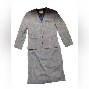 Vintage Country Sophisticates Pendleton Blazer Skirt Set Made USA